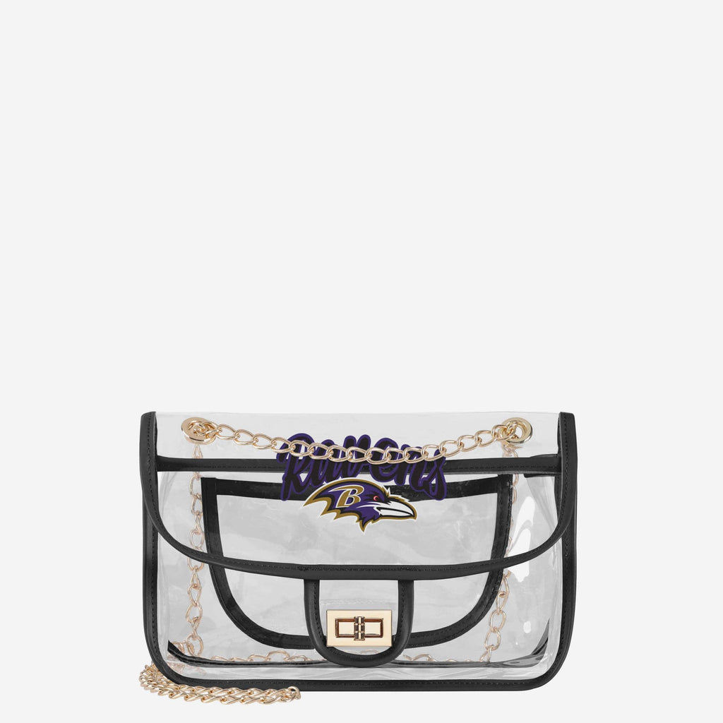 Baltimore Ravens Clear Crossbody Chain Bag FOCO - FOCO.com