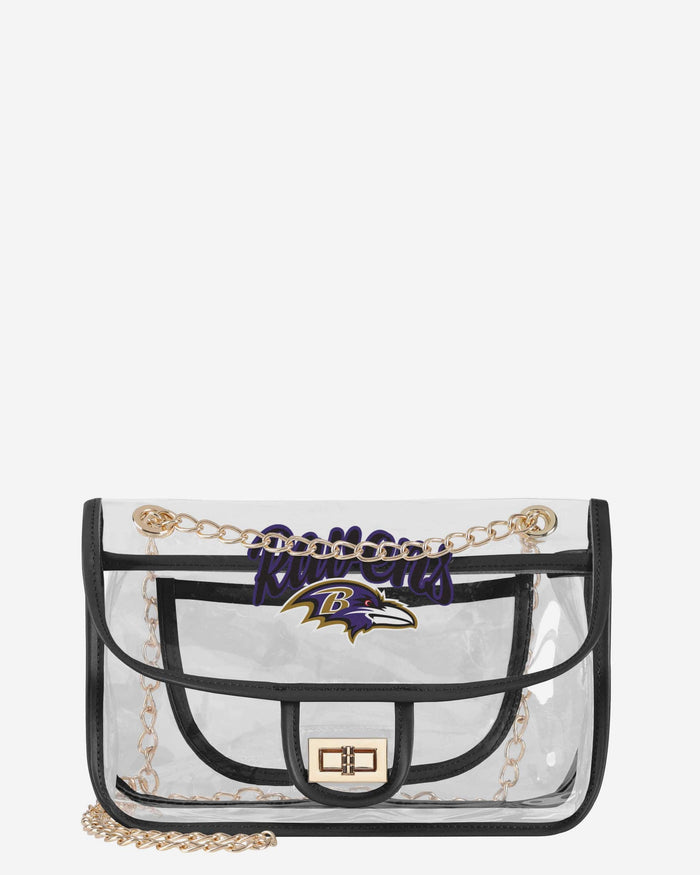 Baltimore Ravens Clear Crossbody Chain Bag FOCO - FOCO.com