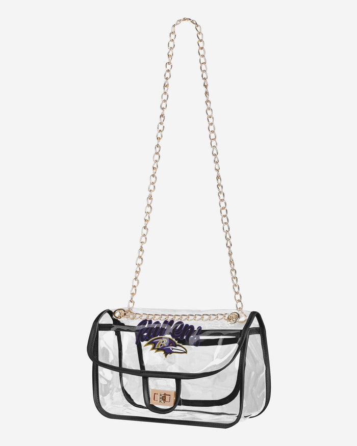 Baltimore Ravens Clear Crossbody Chain Bag FOCO - FOCO.com