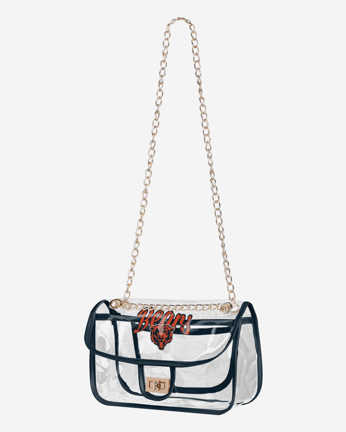 Chicago Bears Clear Crossbody Chain Bag FOCO - FOCO.com