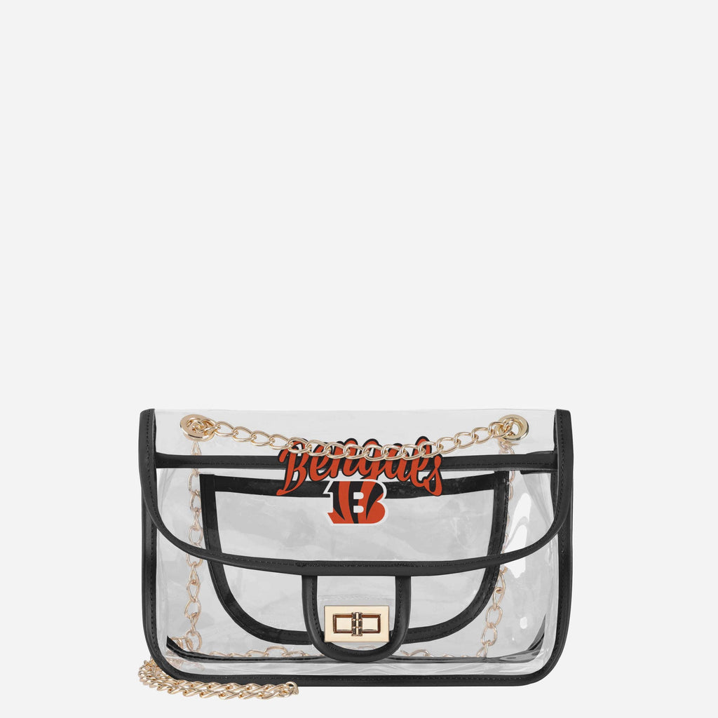 Cincinnati Bengals Clear Crossbody Chain Bag FOCO - FOCO.com