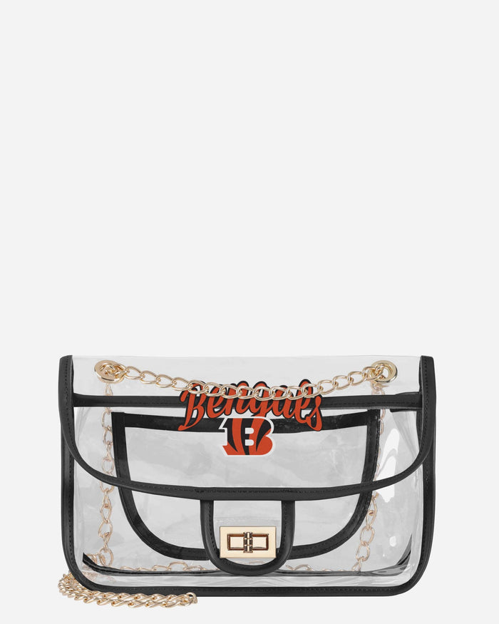 Cincinnati Bengals Clear Crossbody Chain Bag FOCO - FOCO.com