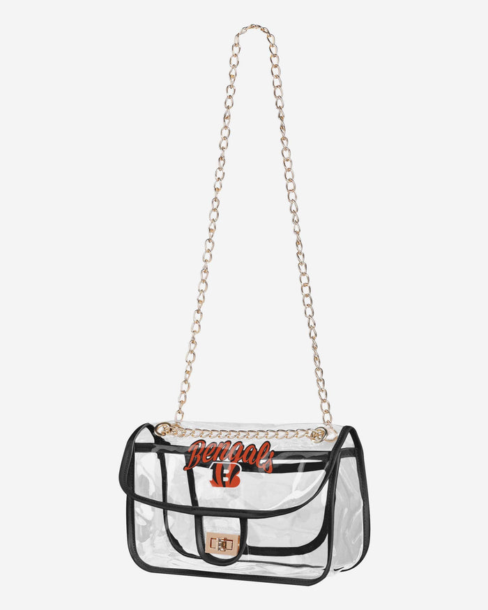 Cincinnati Bengals Clear Crossbody Chain Bag FOCO - FOCO.com