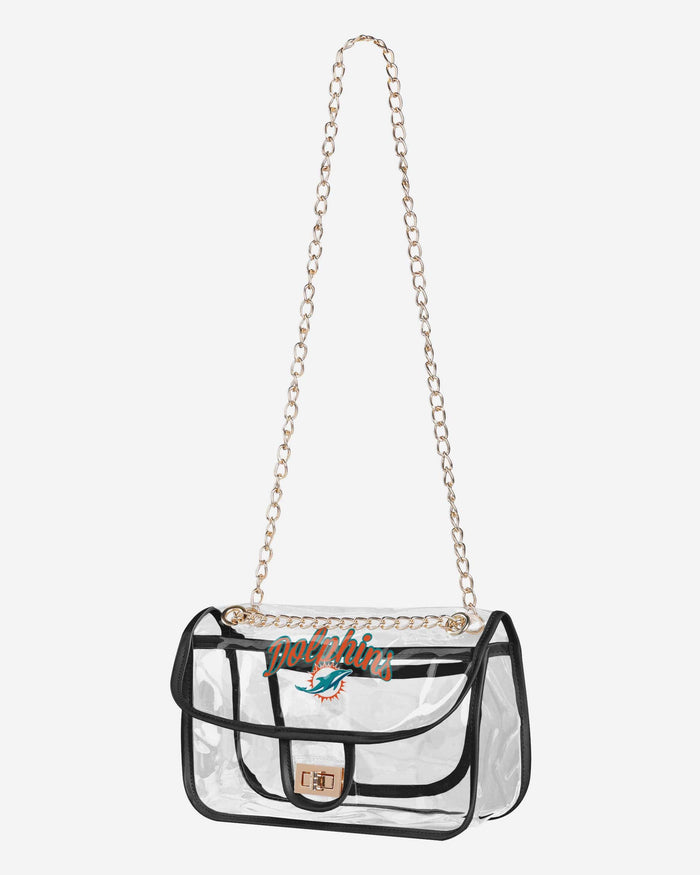 Miami Dolphins Clear Crossbody Chain Bag FOCO - FOCO.com