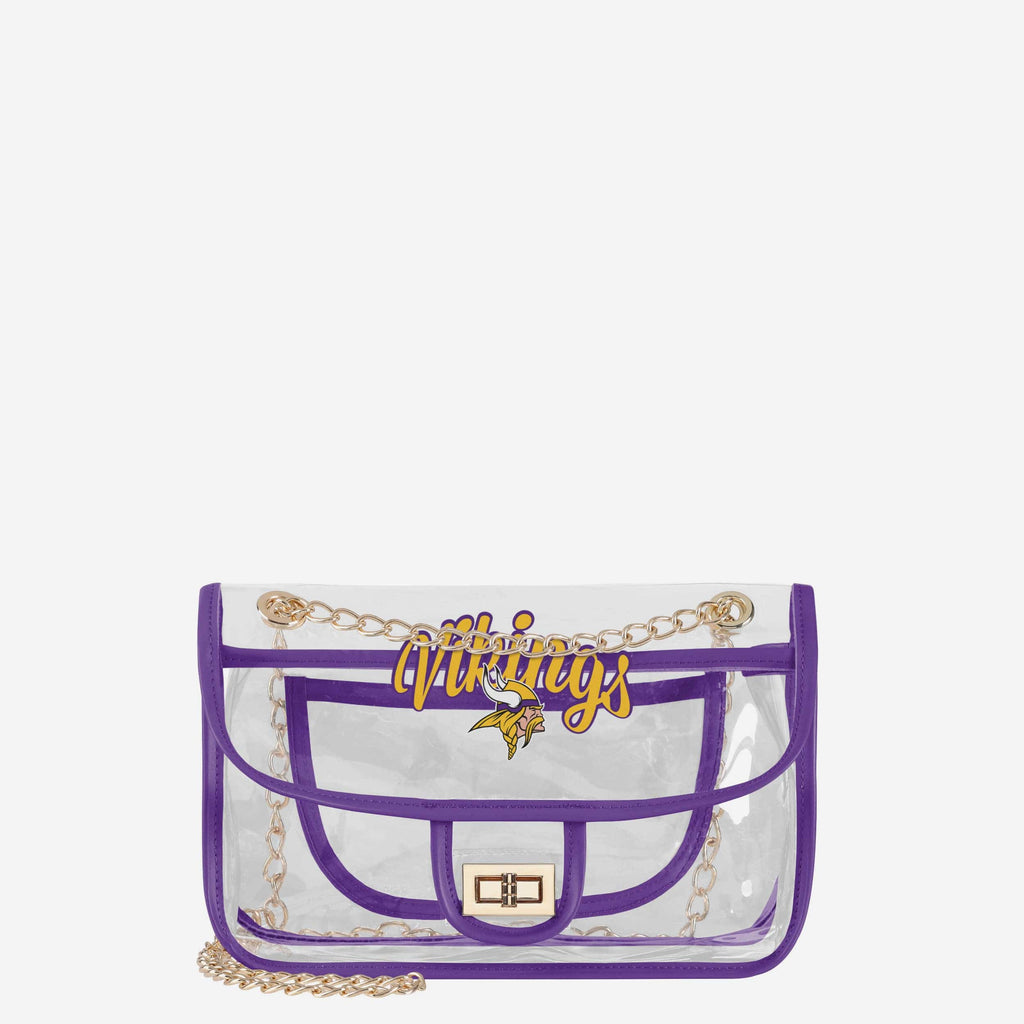 Minnesota Vikings Clear Crossbody Chain Bag FOCO - FOCO.com