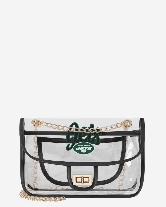 New York Jets Clear Crossbody Chain Bag FOCO - FOCO.com