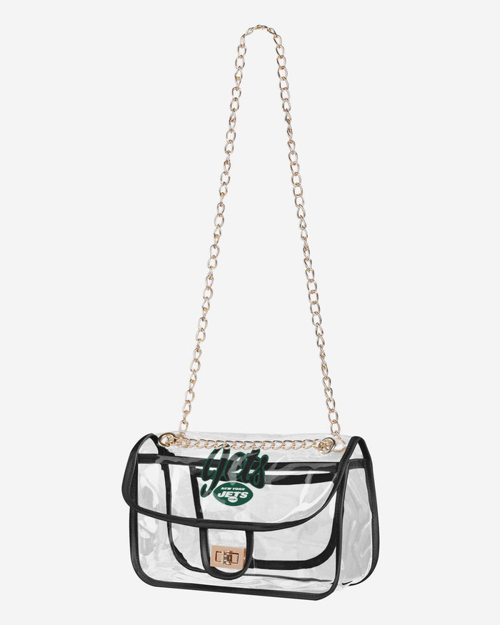 New York Jets Clear Crossbody Chain Bag FOCO - FOCO.com