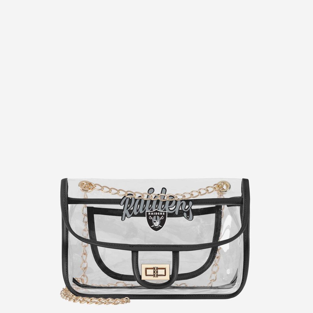 Las Vegas Raiders Clear Crossbody Chain Bag FOCO - FOCO.com