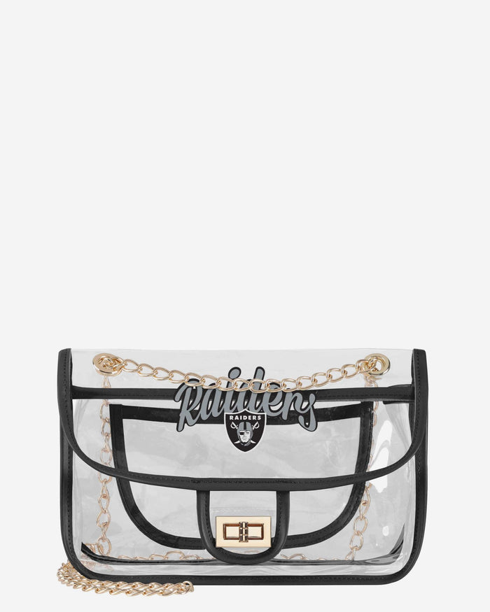 Las Vegas Raiders Clear Crossbody Chain Bag FOCO - FOCO.com