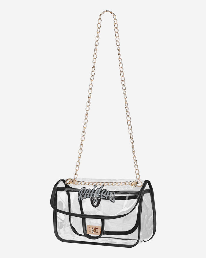 Las Vegas Raiders Clear Crossbody Chain Bag FOCO - FOCO.com