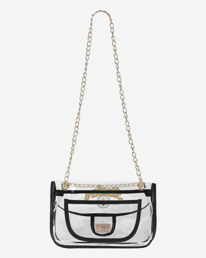 Pittsburgh Steelers Clear Crossbody Chain Bag FOCO - FOCO.com