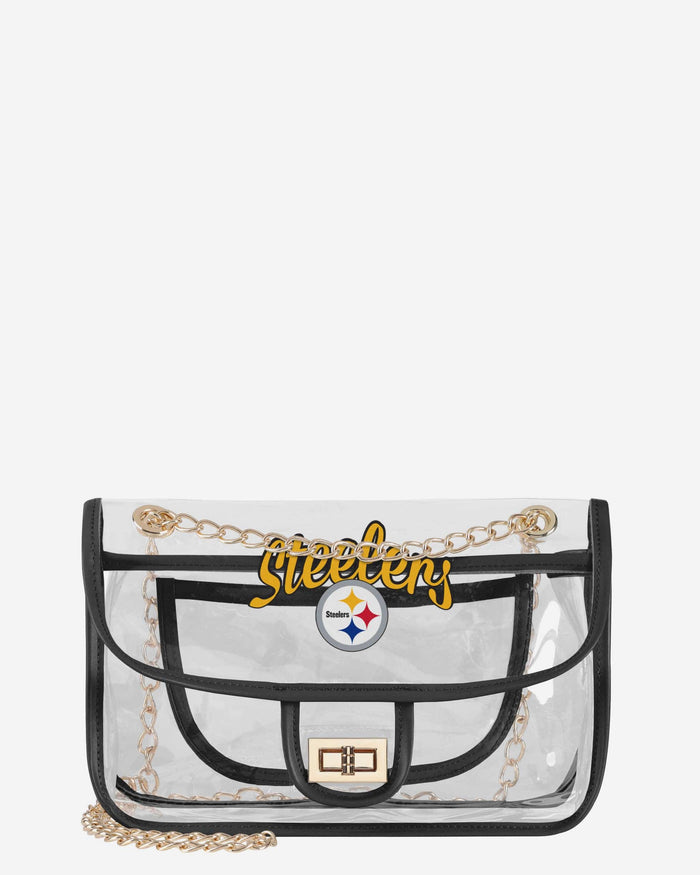 Pittsburgh Steelers Clear Crossbody Chain Bag FOCO - FOCO.com