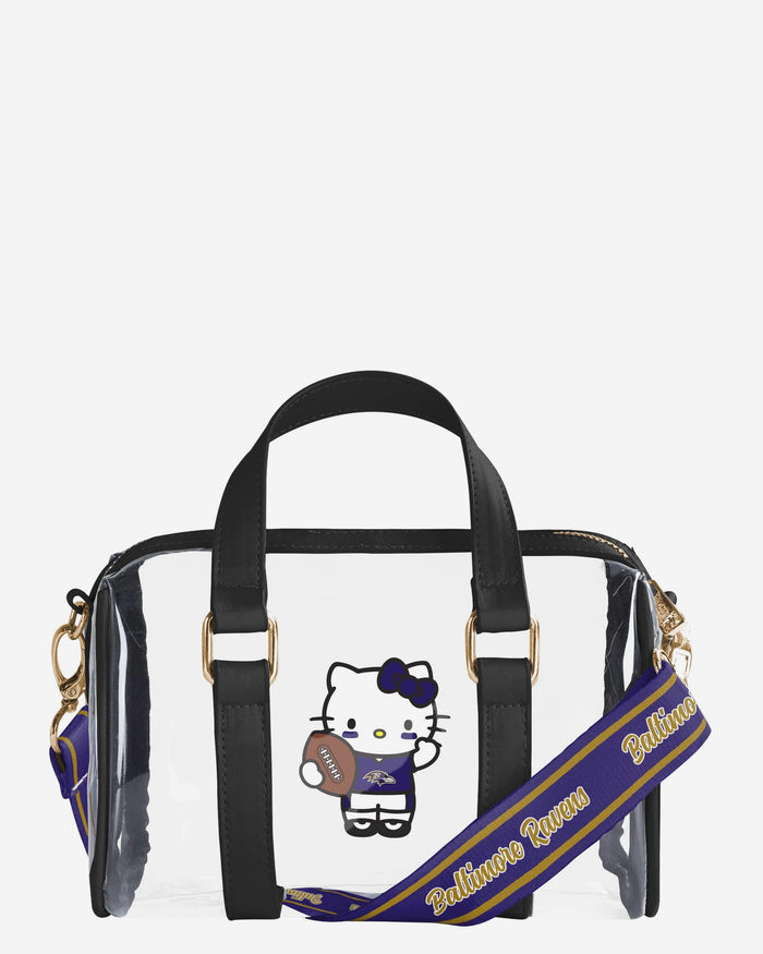 Baltimore Ravens Hello Kitty® Clear Barrel Bag FOCO - FOCO.com