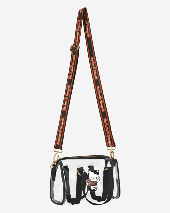 Cincinnati Bengals Hello Kitty® Clear Barrel Bag FOCO - FOCO.com