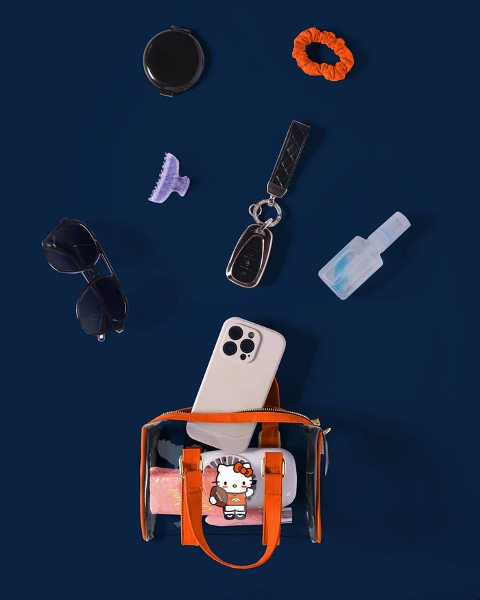 Denver Broncos Hello Kitty® Clear Barrel Bag FOCO - FOCO.com