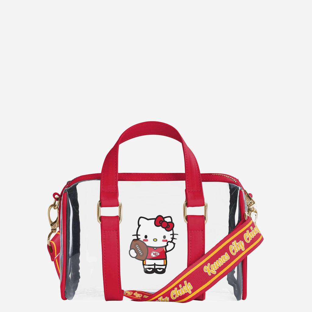 Kansas City Chiefs Hello Kitty® Clear Barrel Bag FOCO - FOCO.com