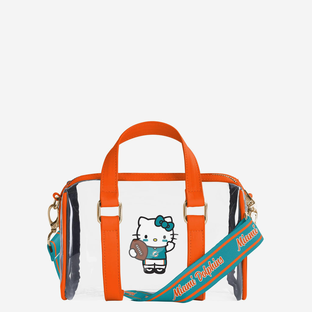 Miami Dolphins Hello Kitty® Clear Barrel Bag FOCO - FOCO.com