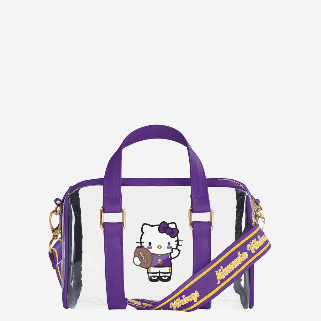 Minnesota Vikings Hello Kitty® Clear Barrel Bag FOCO - FOCO.com
