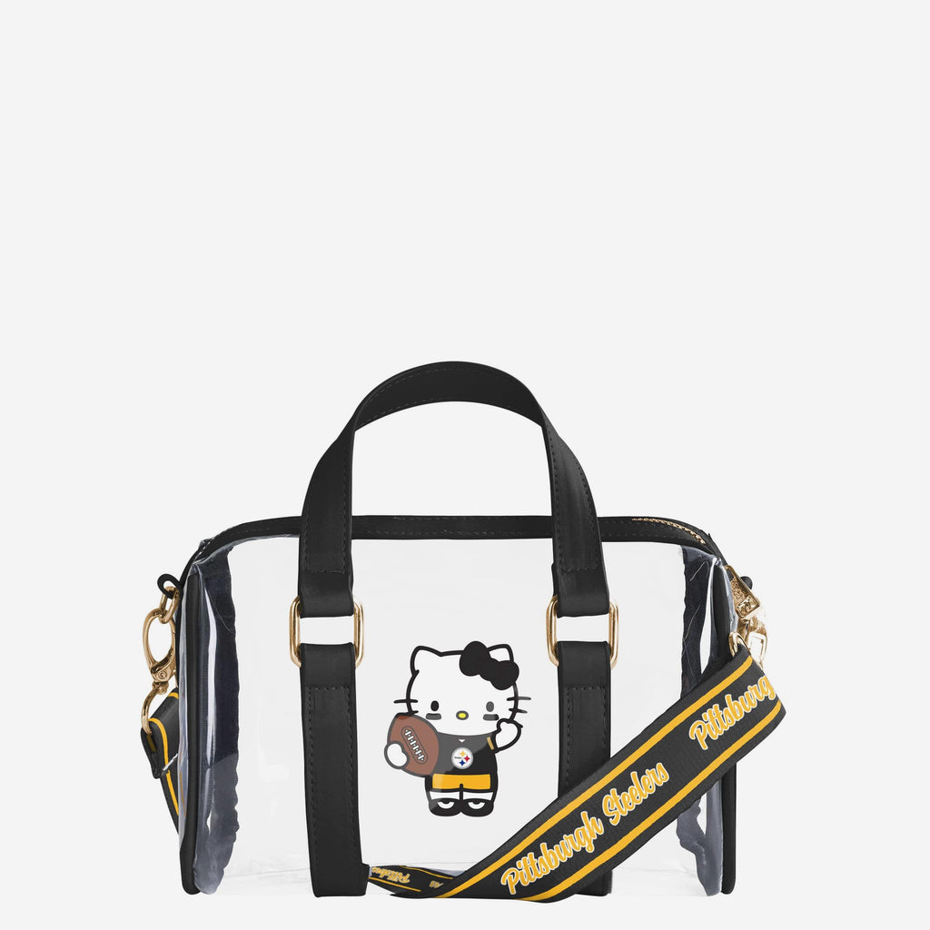 Pittsburgh Steelers Hello Kitty® Clear Barrel Bag FOCO - FOCO.com