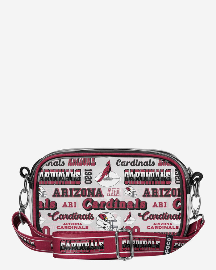 Arizona Cardinals Repeat Retro Print Clear Crossbody Bag FOCO - FOCO.com