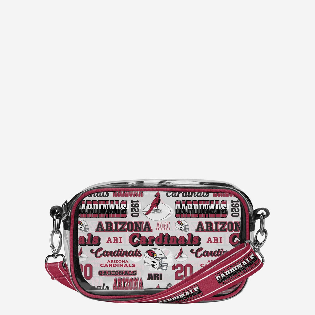 Arizona Cardinals Repeat Retro Print Clear Crossbody Bag FOCO - FOCO.com