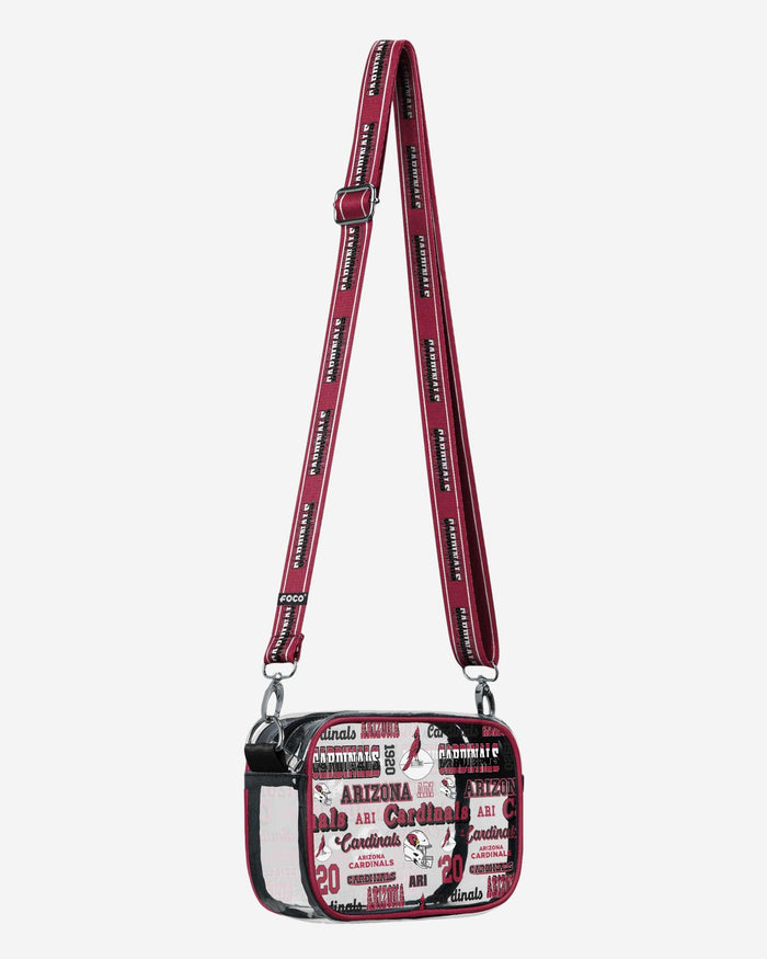 Arizona Cardinals Repeat Retro Print Clear Crossbody Bag FOCO - FOCO.com