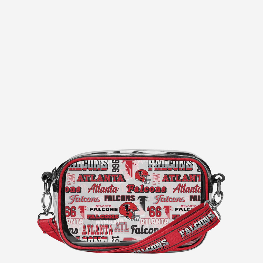 Atlanta Falcons Repeat Retro Print Clear Crossbody Bag FOCO - FOCO.com