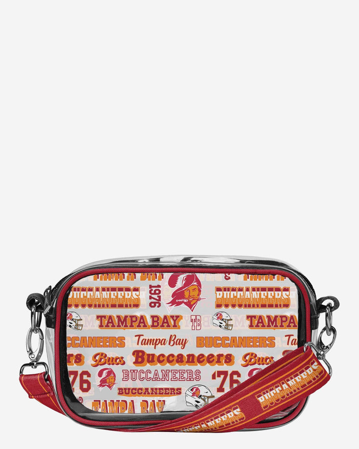 Tampa Bay Buccaneers Repeat Retro Print Clear Crossbody Bag FOCO - FOCO.com