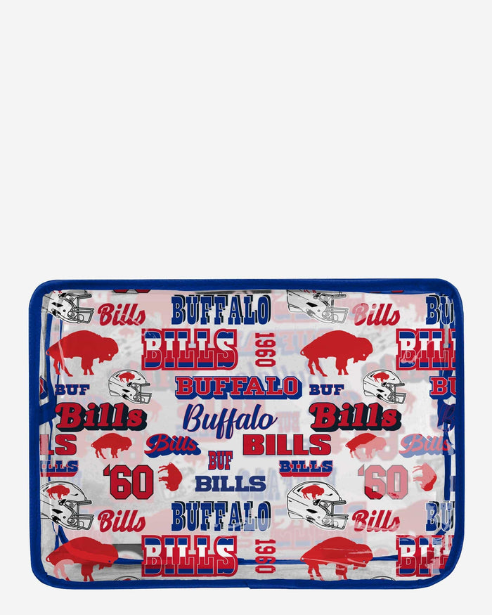 Buffalo Bills Repeat Retro Print Clear Cosmetic Bag FOCO - FOCO.com