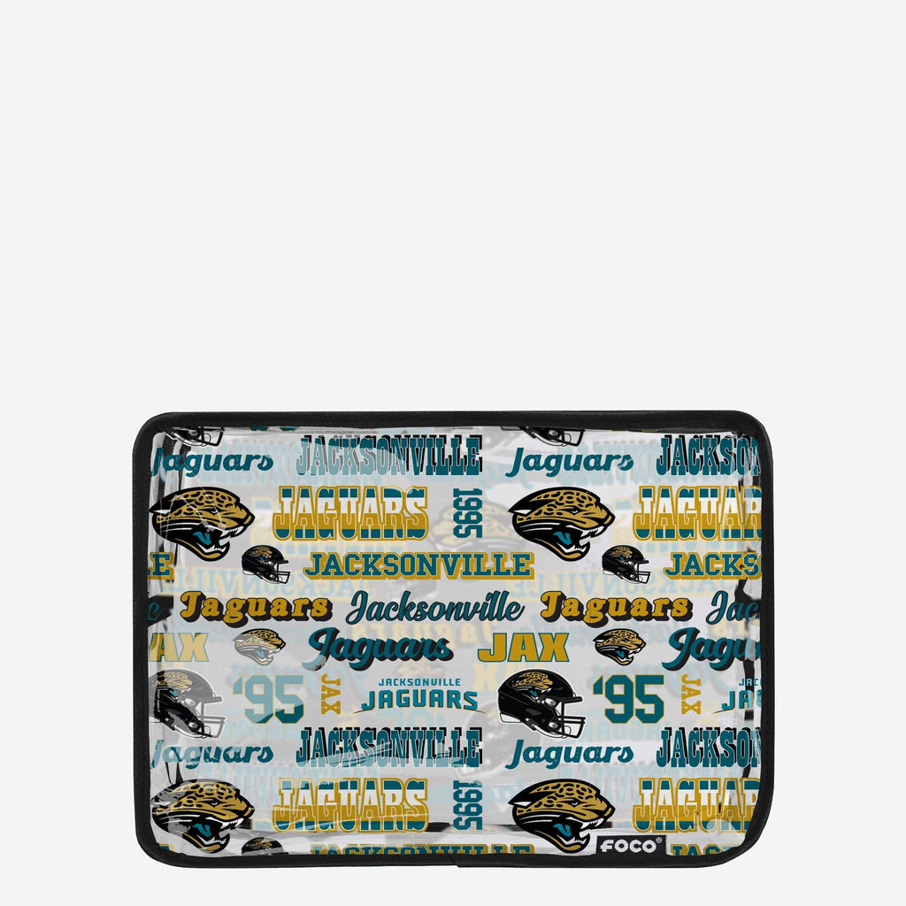 Jacksonville Jaguars Repeat Retro Print Clear Cosmetic Bag FOCO - FOCO.com