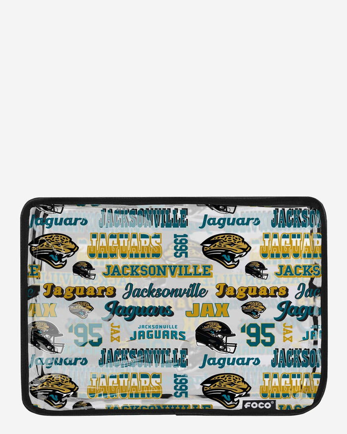 Jacksonville Jaguars Repeat Retro Print Clear Cosmetic Bag FOCO - FOCO.com