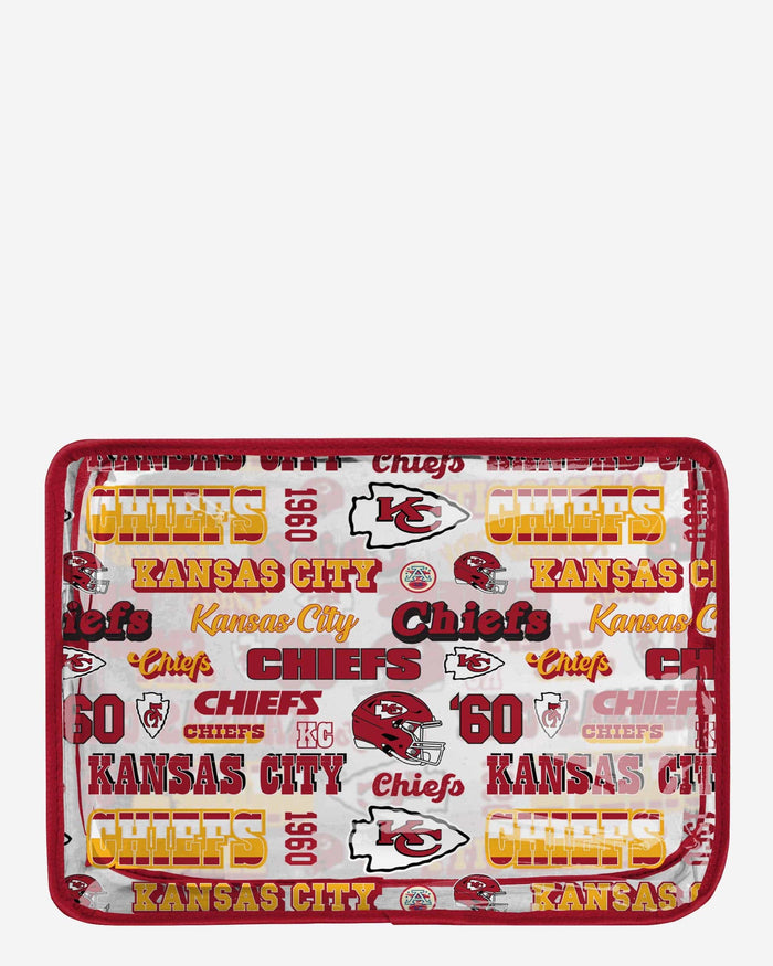 Kansas City Chiefs Repeat Retro Print Clear Cosmetic Bag FOCO - FOCO.com