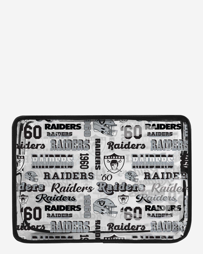 Las Vegas Raiders Repeat Retro Print Clear Cosmetic Bag FOCO - FOCO.com