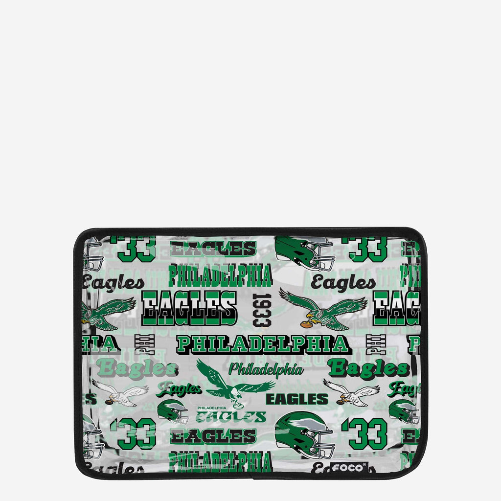 Philadelphia Eagles Repeat Retro Print Clear Cosmetic Bag FOCO - FOCO.com