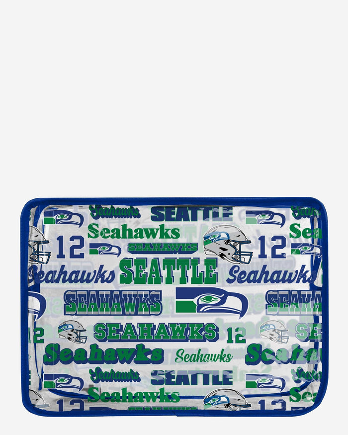 Seattle Seahawks Repeat Retro Print Clear Cosmetic Bag FOCO - FOCO.com