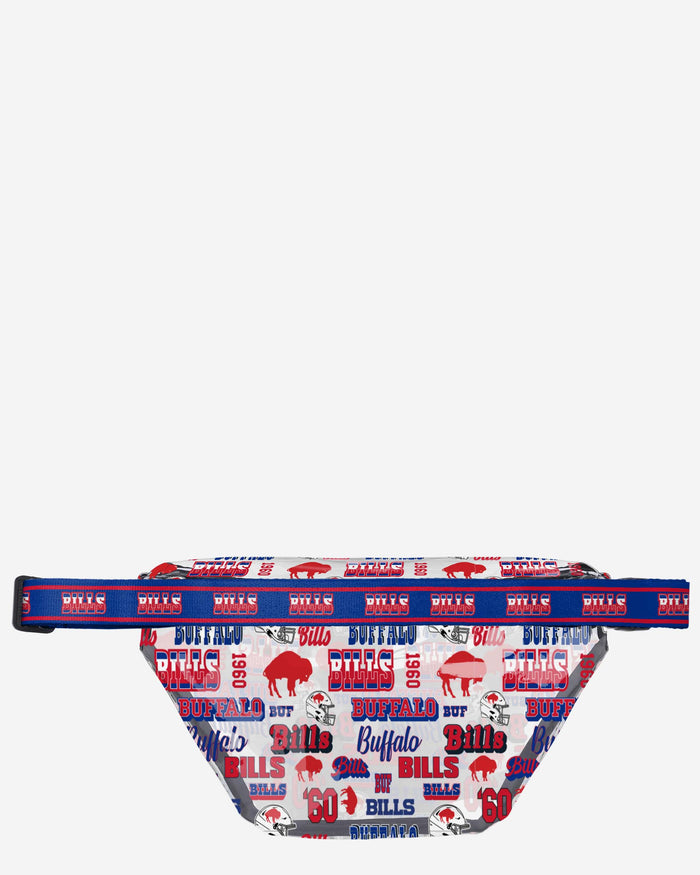 Buffalo Bills Repeat Retro Print Clear Fanny Pack FOCO - FOCO.com