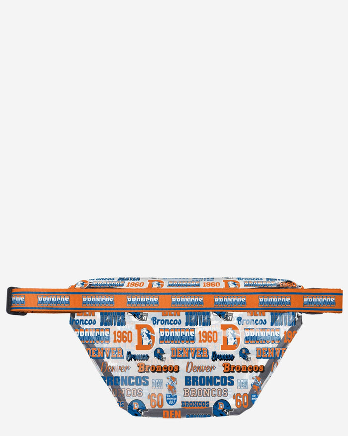 Denver Broncos Repeat Retro Print Clear Fanny Pack FOCO - FOCO.com