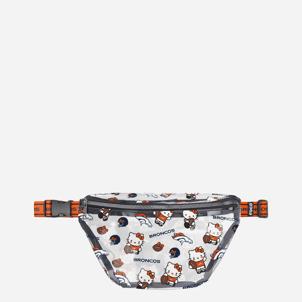 Denver Broncos Hello Kitty® Clear Fanny Pack FOCO - FOCO.com