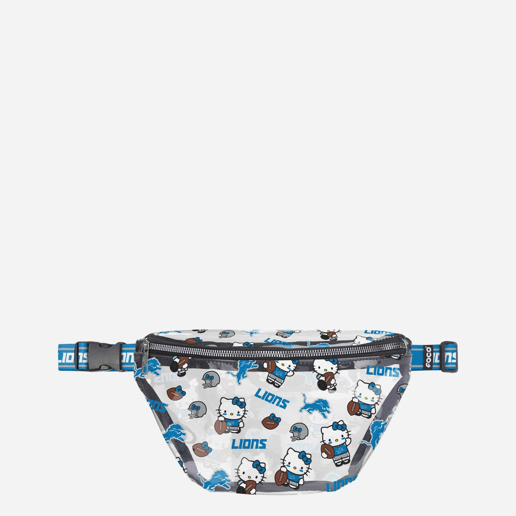 Detroit Lions Hello Kitty® Clear Fanny Pack FOCO - FOCO.com