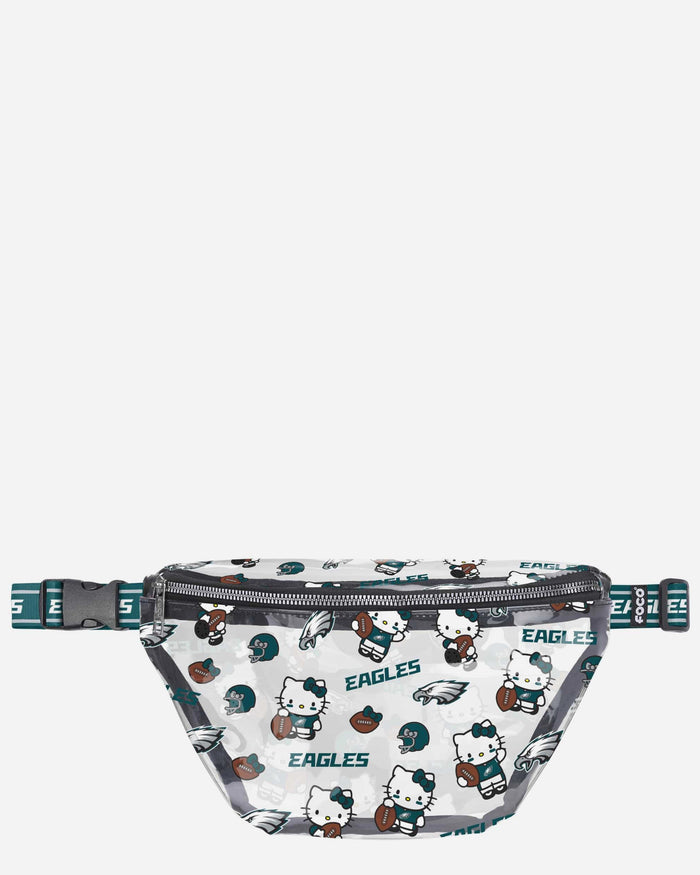 Philadelphia Eagles Hello Kitty® Clear Fanny Pack FOCO - FOCO.com