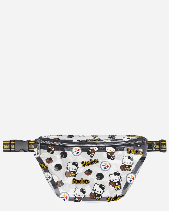 Pittsburgh Steelers Hello Kitty® Clear Fanny Pack FOCO - FOCO.com