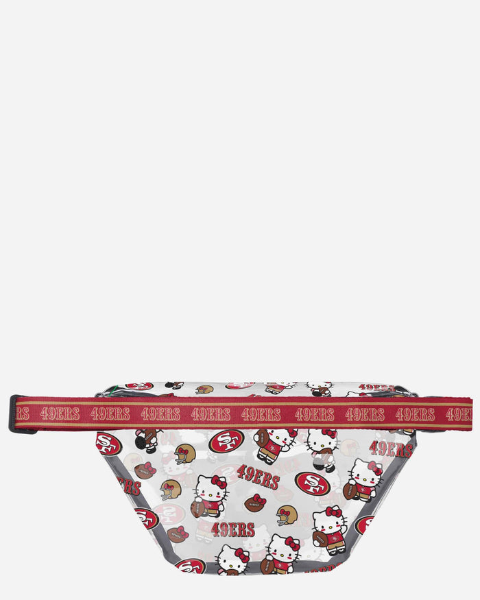 San Francisco 49ers Hello Kitty® Clear Fanny Pack FOCO - FOCO.com