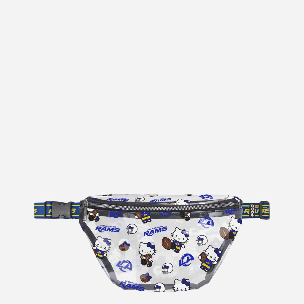 Los Angeles Rams Hello Kitty® Clear Fanny Pack FOCO - FOCO.com