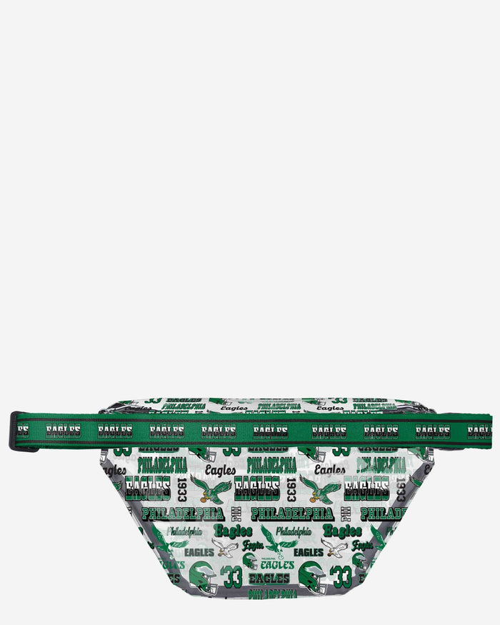 Philadelphia Eagles Repeat Retro Print Clear Fanny Pack FOCO - FOCO.com