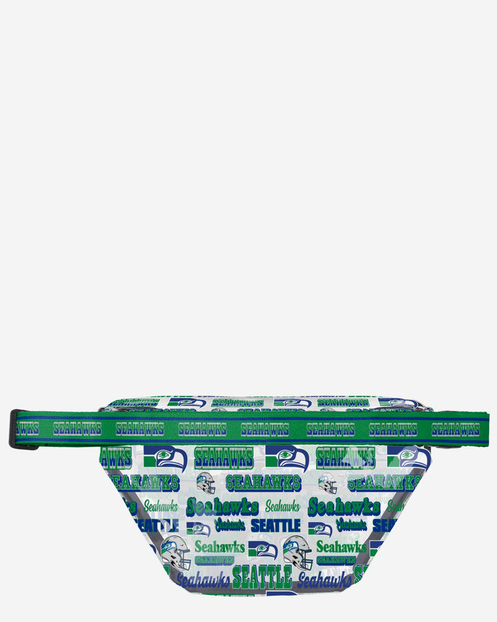 Seattle Seahawks Repeat Retro Print Clear Fanny Pack FOCO - FOCO.com