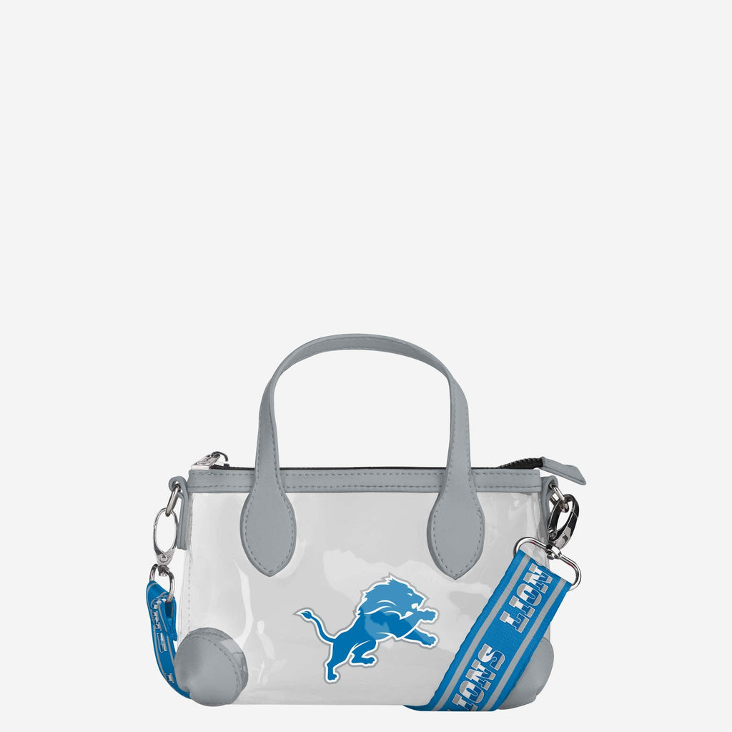 Detroit Lions Big Logo Clear Crossbody Mini Purse FOCO - FOCO.com