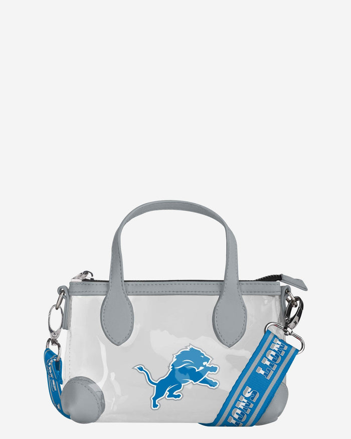 Detroit Lions Big Logo Clear Crossbody Mini Purse FOCO - FOCO.com