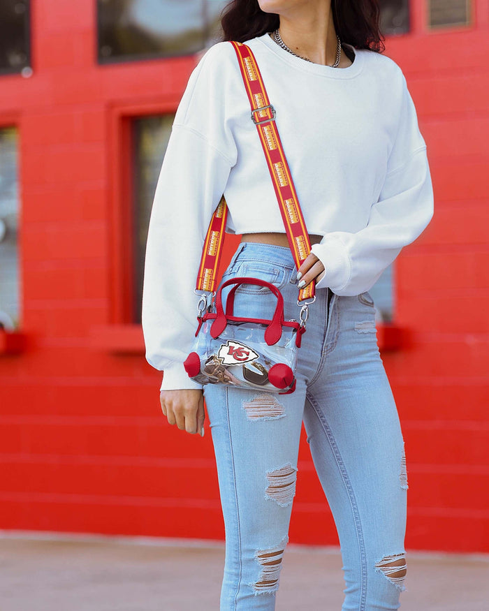 Kansas City Chiefs Big Logo Clear Crossbody Mini Purse FOCO - FOCO.com