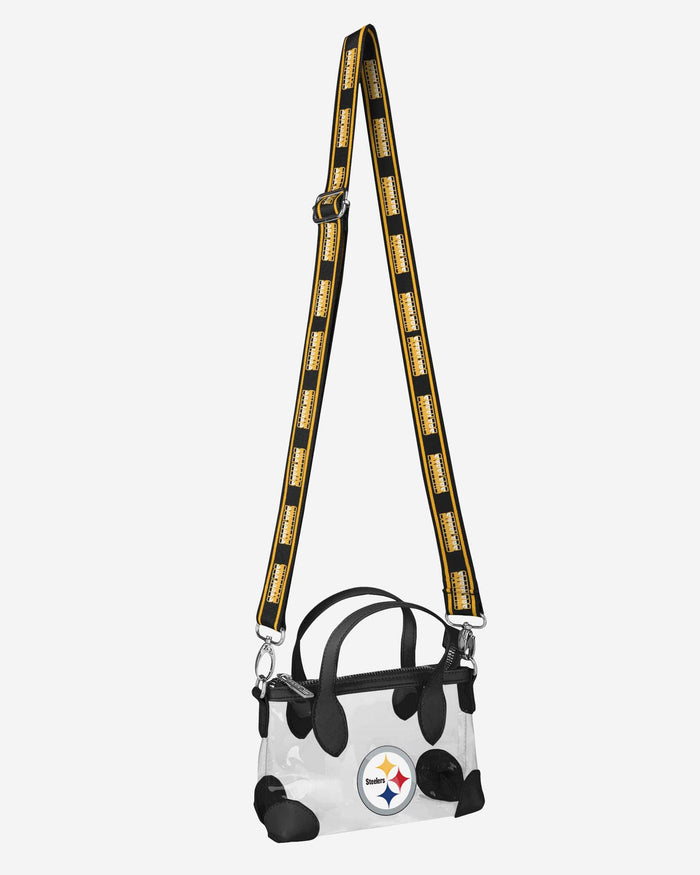 Pittsburgh Steelers Big Logo Clear Crossbody Mini Purse FOCO - FOCO.com