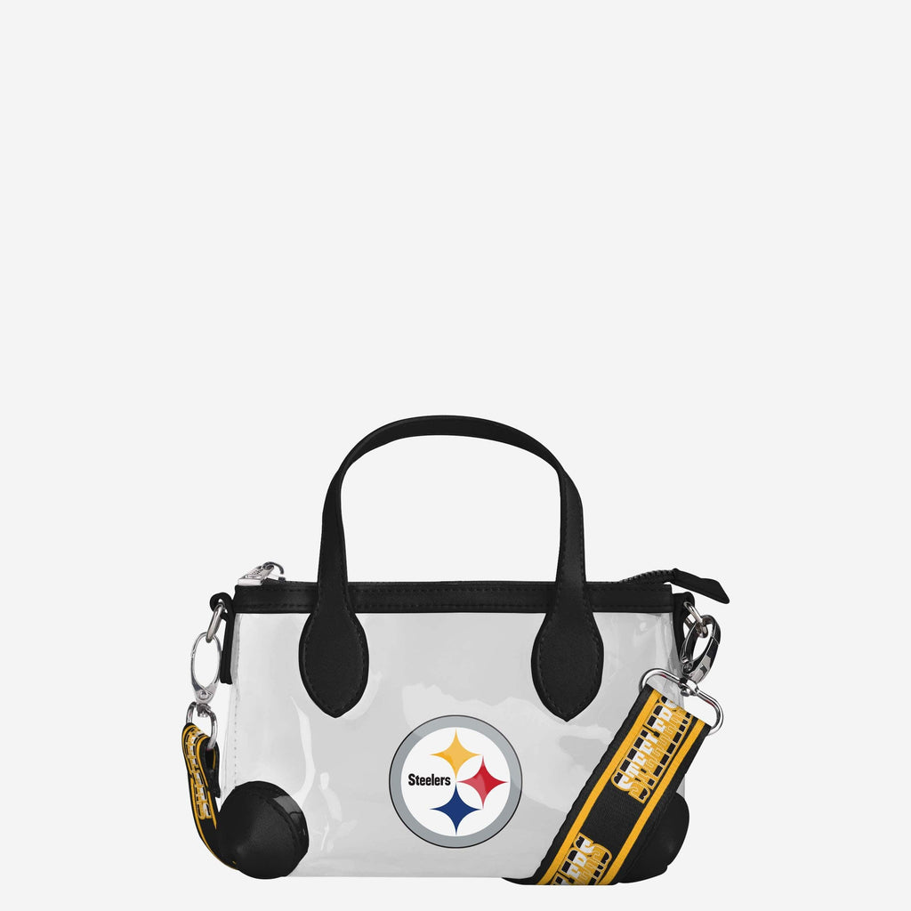 Pittsburgh Steelers Big Logo Clear Crossbody Mini Purse FOCO - FOCO.com